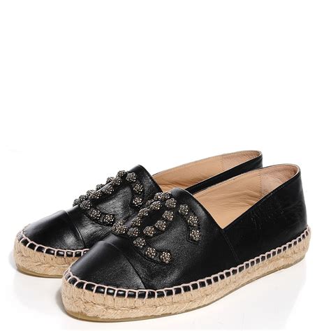 chanel espadrilles camellia studs price